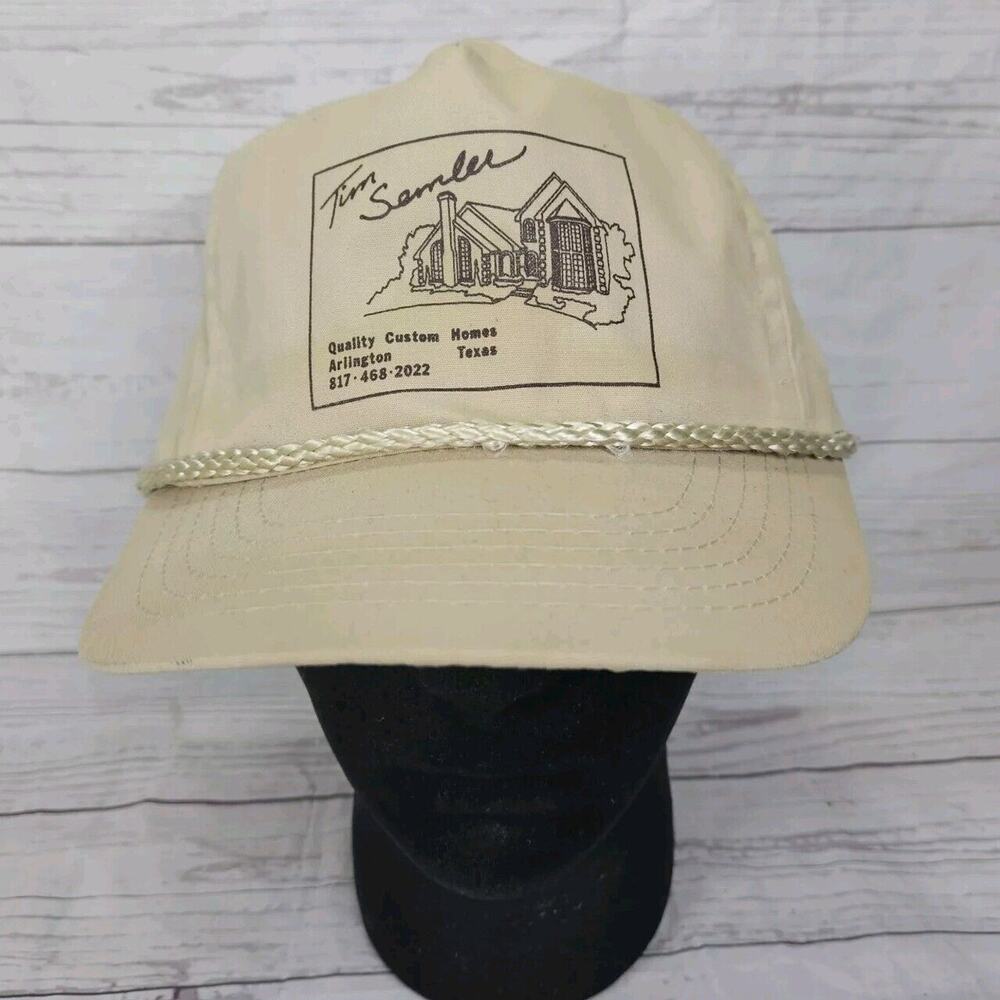 Vintage Designer Award Rope Hat Tim Semler Custom Qualit Homes Arlington Texas